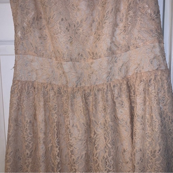 Loft Lace Dress, Size 14 in Ivory or Beige Color - Picture 3 of 4